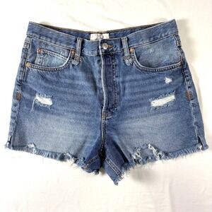 We The Free Cutoff Jean Shorts 29 Denim Distressed Grunge Festival Boho Vacation